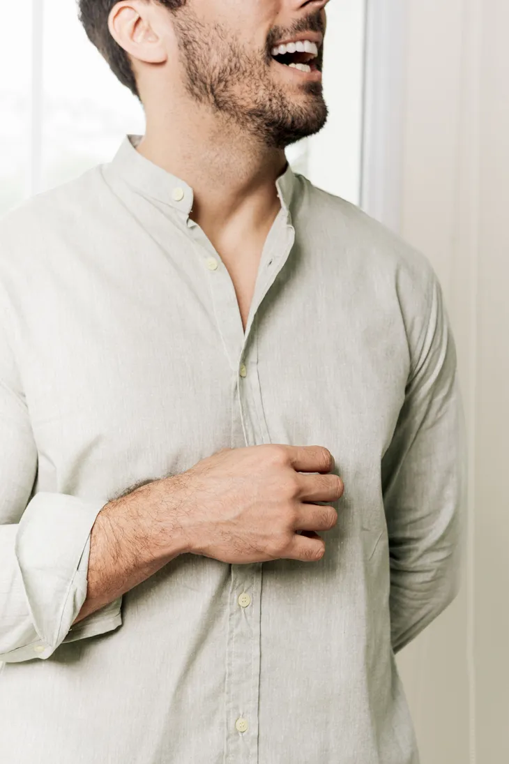 CAMISA LIBERATO BASICS MAO MANGAS LARGAS VERDE