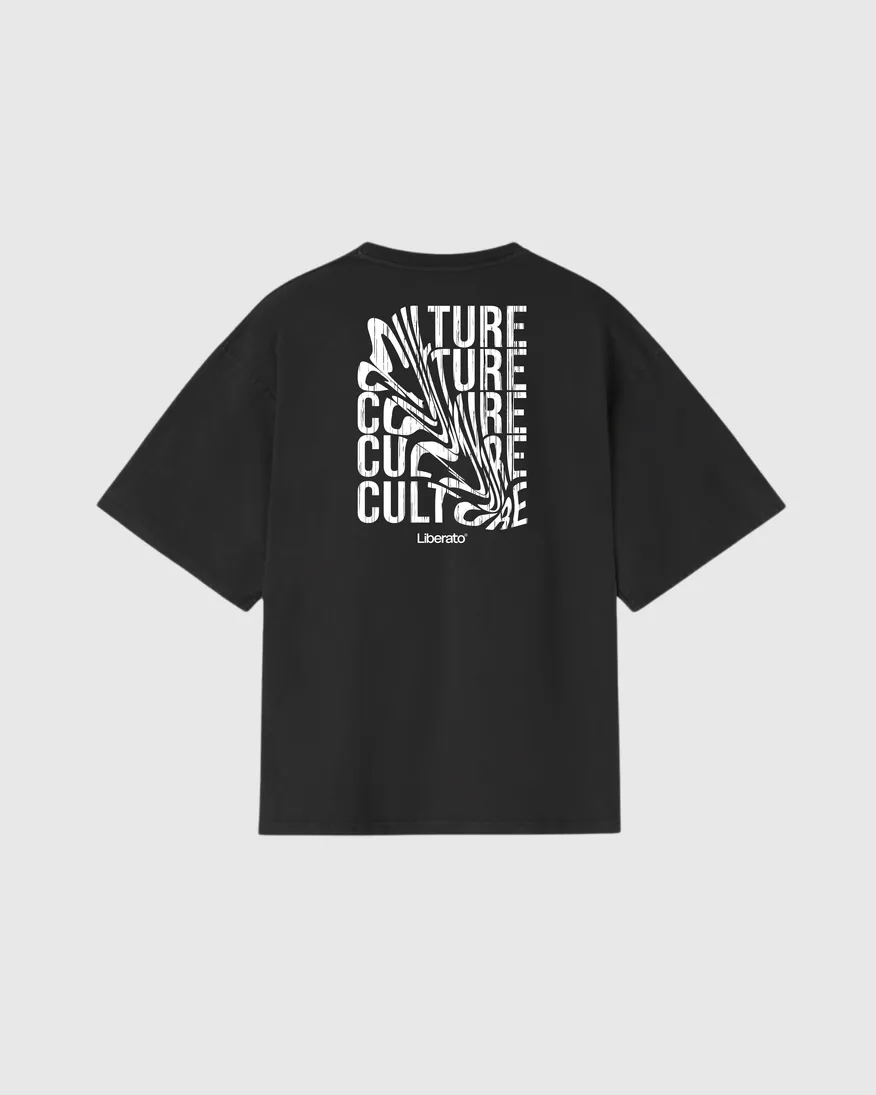 REMERA LIBERATO PREMIUM 250GSM OVERSIZE NEGRA CULTURE