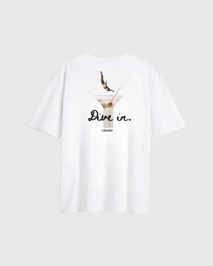 REMERA LIBERATO OVERSIZE MARFIL DIVE IN