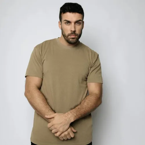 REMERA ABERCROMBIE REGULAR FIT PREMIUM TEE KAKHI