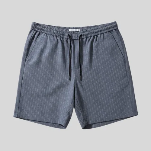 BERMUDA LIBERATO CON GOMA RAYADA AZUL