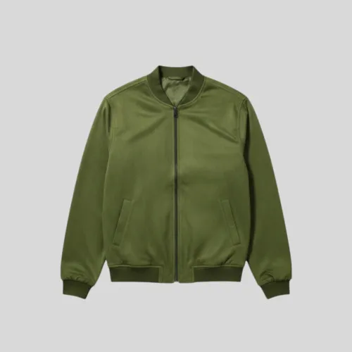 BOMBER JACKET LIBERATO BASICS GAMUZA VERDE