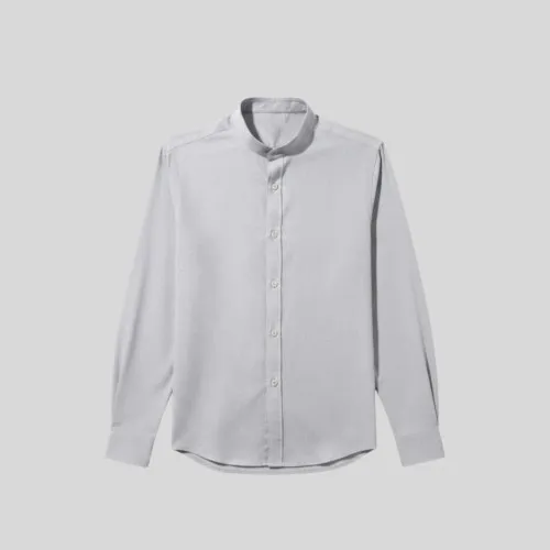 CAMISA LIBERATO BASICS MAO MANGAS LARGAS GRIS JASPEADA