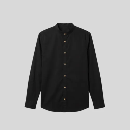 CAMISA LIBERATO BASICS MAO MANGAS LARGAS NEGRA