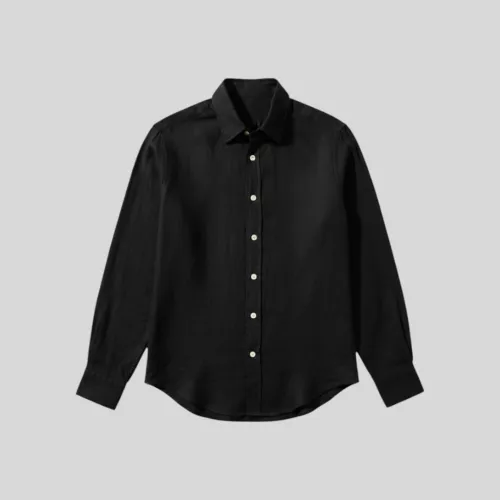 CAMISA LIBERATO MANGAS LARGAS NEGRA