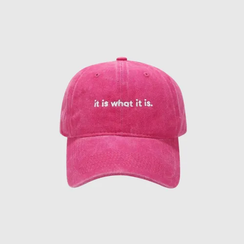 GORRA AESTETHIC HAT IT IS WHAT IT IS FUCSIA