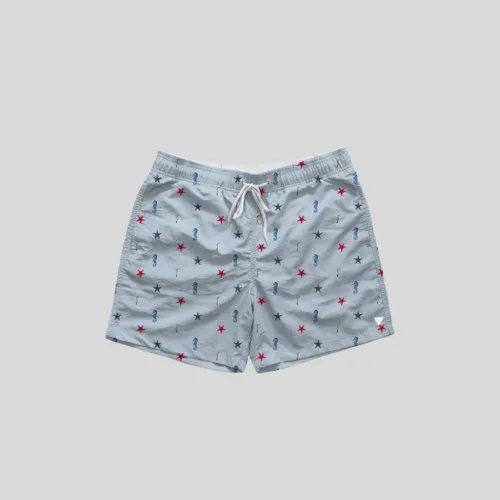 SHORT DE BAÑO LIBERATO CELESTE ESTRELLA DE MAR