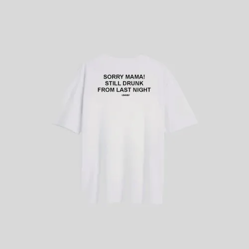REMERA LIBERATO REGULAR FIT BLANCA SORRY MAMA!