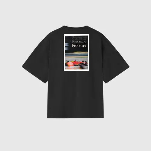 REMERA OVERSIZE NEGRA FERRARI