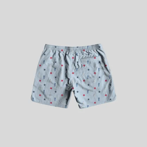 SHORT DE BAÑO LIBERATO CELESTE ESTRELLA DE MAR