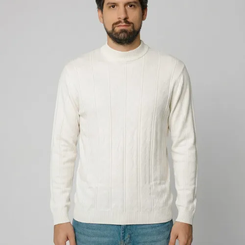 SWEATER LIBERATO CUELLO REDONDO BLANCO