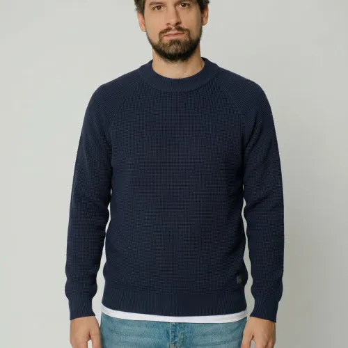 SWEATER LIBERATO CUELLO REDONDO AZUL MARINO