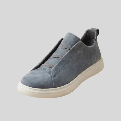 ZAPATO LIBERATO DE GAMUZA CELESTE