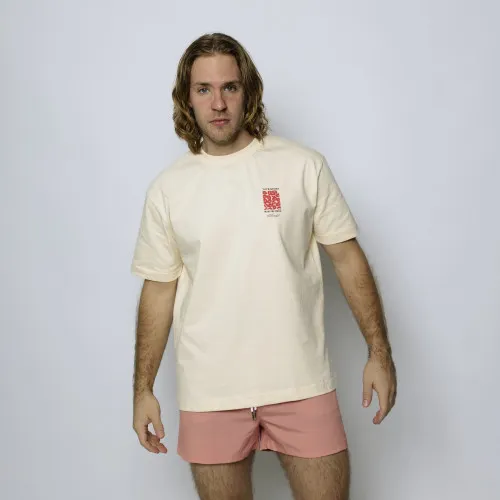 REMERA LIBERATO PREMIUM 250GSM OVERSIZE BEIGE YOUR KISSES MAKE ME SMILE