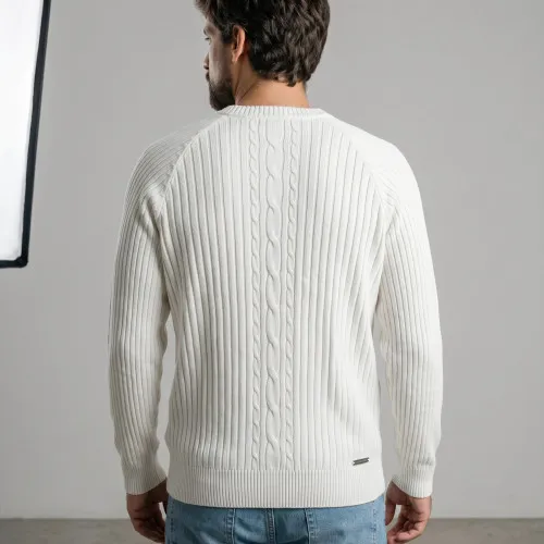 SWEATER LIBERATO CUELLO REDONDO BLANCO