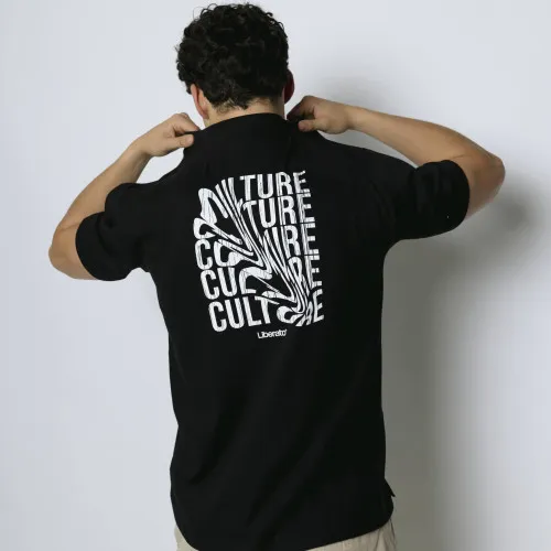 REMERA LIBERATO PREMIUM 250GSM OVERSIZE NEGRA CULTURE