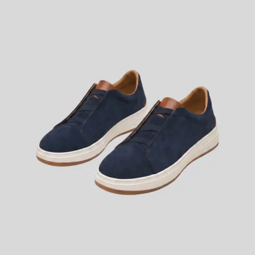 ZAPATO LIBERATO DE GAMUZA AZUL