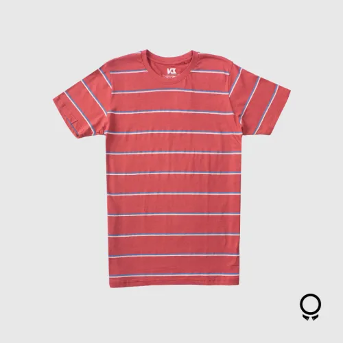 REMERA KRISTOBELGA RAYADA MURCIA ROJO