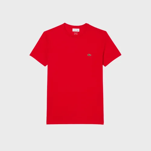 REMERA CUELLO REDONDO LACOSTE ROJA