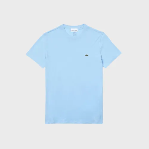 REMERA CUELLO REDONDO LACOSTE CELESTE