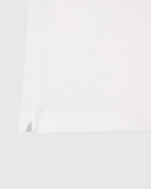 REMERA CUELLO POLO LACOSTE BLANCA