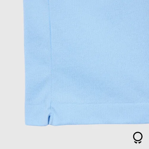 REMERA POLO LACOSTE CELESTE