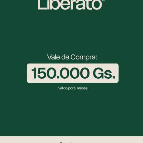 VALE DE COMPRA LIBERATO POR 150.000GS
