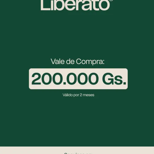 VALE DE COMPRA LIBERATO POR 200.000GS