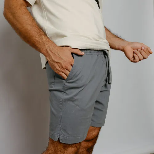 BERMUDA CON GOMA LIBERATO BASICS GRIS