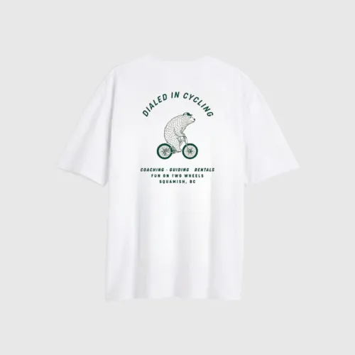 REMERA LIBERATO BASICS OVERSIZE MARFIL DIALED IN CYCLING