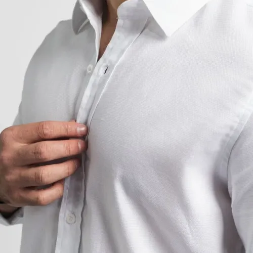 CAMISA LIBERATO BASICS MANGAS LARGAS BLANCA