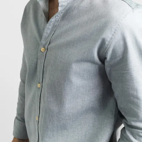 CAMISA LIBERATO BASICS MAO MANGAS LARGAS VERDE JASPEADA
