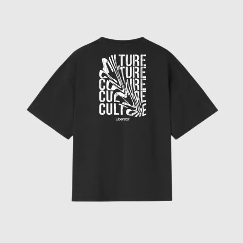REMERA LIBERATO PREMIUM 250GSM OVERSIZE NEGRA CULTURE