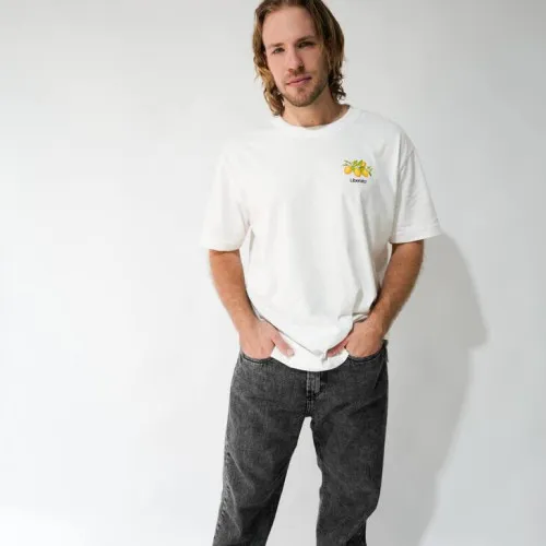 REMERA LIBERATO OVERSIZE MARFIL PREMIUM FRESH LEMON