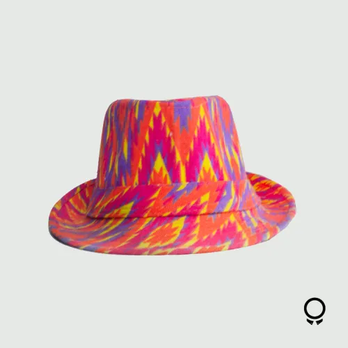 SOMBRERO LIBERATO FUCSIA CON LILA