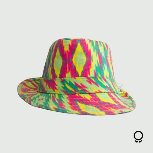 SOMBRERO LIBERATO VERDE CON AMARILLO