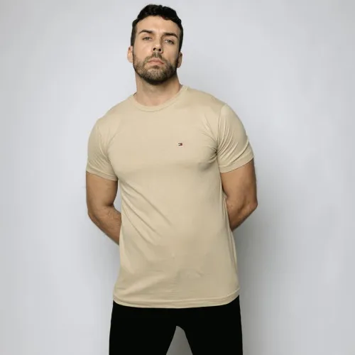 REMERA TOMMY HILFIGER BEIGE